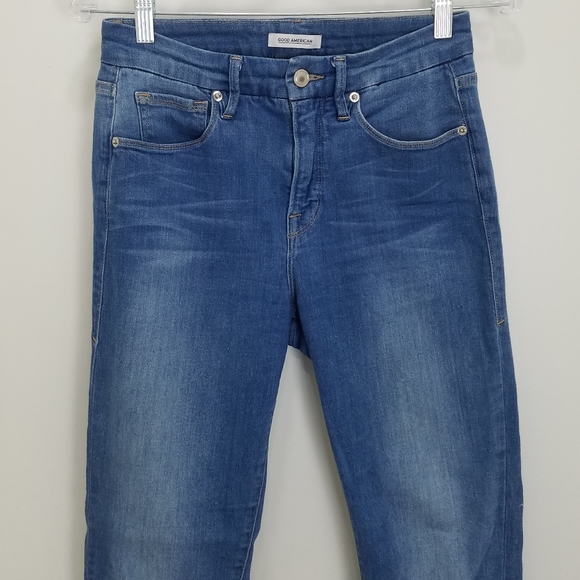 Good American good legs crop light wash jeans size 28 - Picture 8 of 12